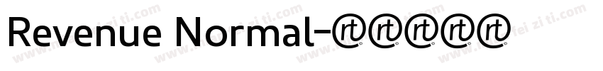 Revenue Normal字体转换